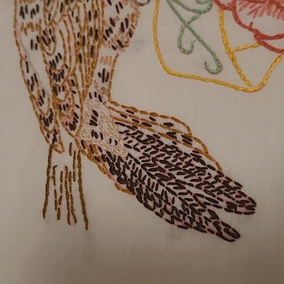 Vintage Hand Stitched Alabama State Bird & Flower - Picture 4 of 16